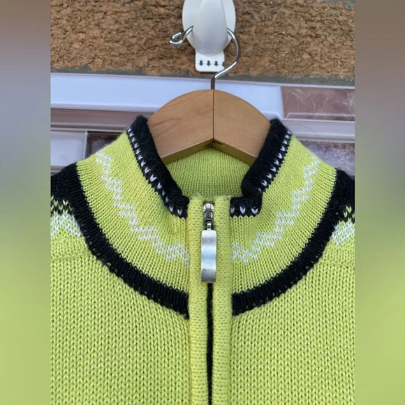 Obermeyer Half Zip vintage sweater Large - Picture 3 of 10